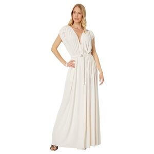 NWT Norma Kamali Athena Gown Maxi Dress bone (ivory off white) wedding bridal